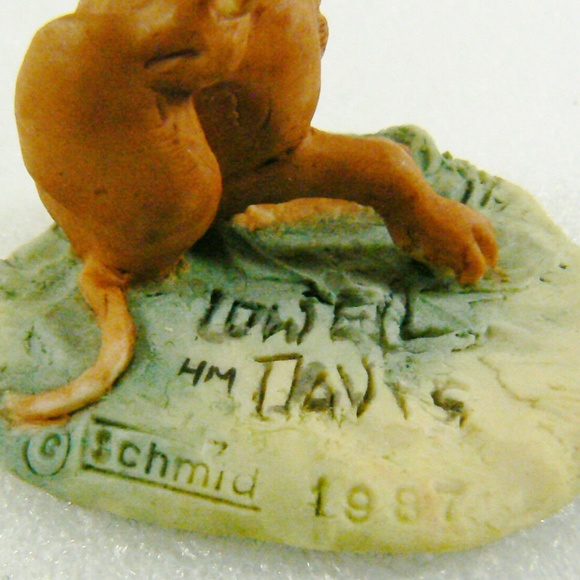 Lowell Davis Schmid Border Fine Art 1989 Fleas Dog Puppy Figurine Scotland - Picture 4 of 9